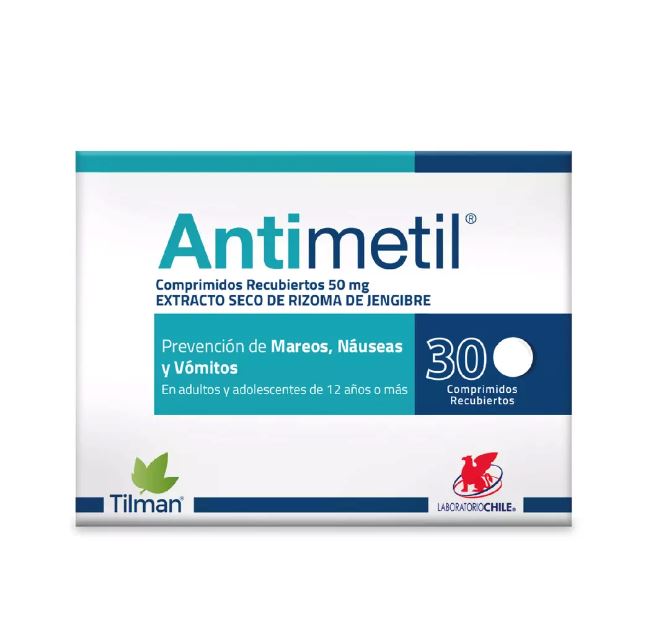 Antimetil 50 mg x 30 comprimidos recubiertos LAB. CHILE